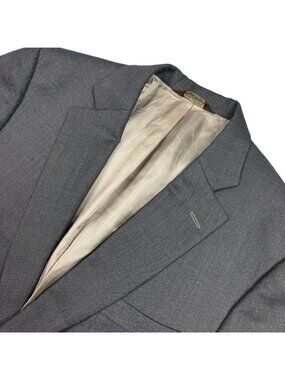 Paul Stuart Men’s 100% Wool 2-Button Blazer Jacket Gray • 41S